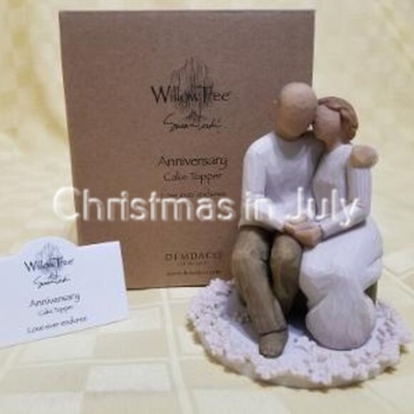 Willow Tree Anniversary Cake Topper Figurine Love Endures #26453 - Picture 1 of 2